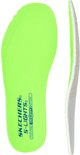 Limegroene Skechers S-Lights binnenzool met tekst.