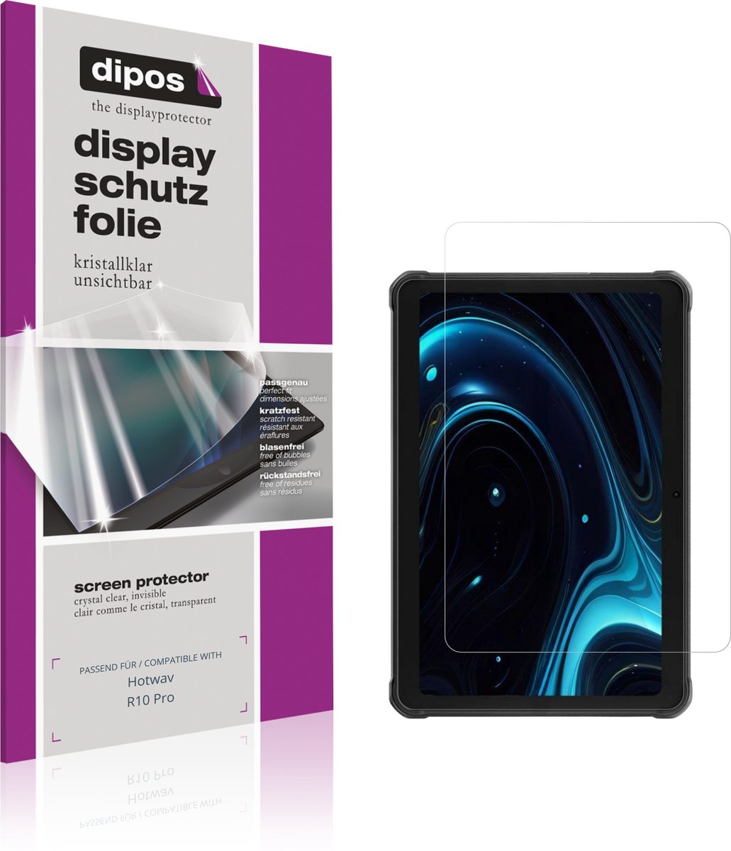 dipos – 2x Beschermfolie geschikt voor Hotwav R10 Pro | Krasbestendige & heldere Screenprotector Ultra-Thin
