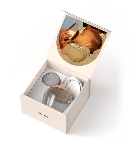 Emulait Classic Babyfles - Kleur: Light - Maat: 3 - 240 ml - borstvormig - natuurlijk voeden - anti-koliek - bpa-vrij van Emulait — afbeelding 5