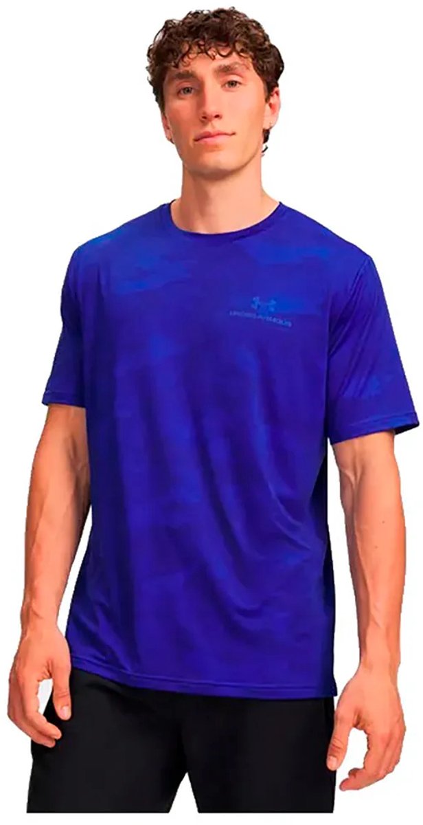 Under Armour Vanish Energy Printed T-shirt Met Korte Mouwen Blauw XL Man