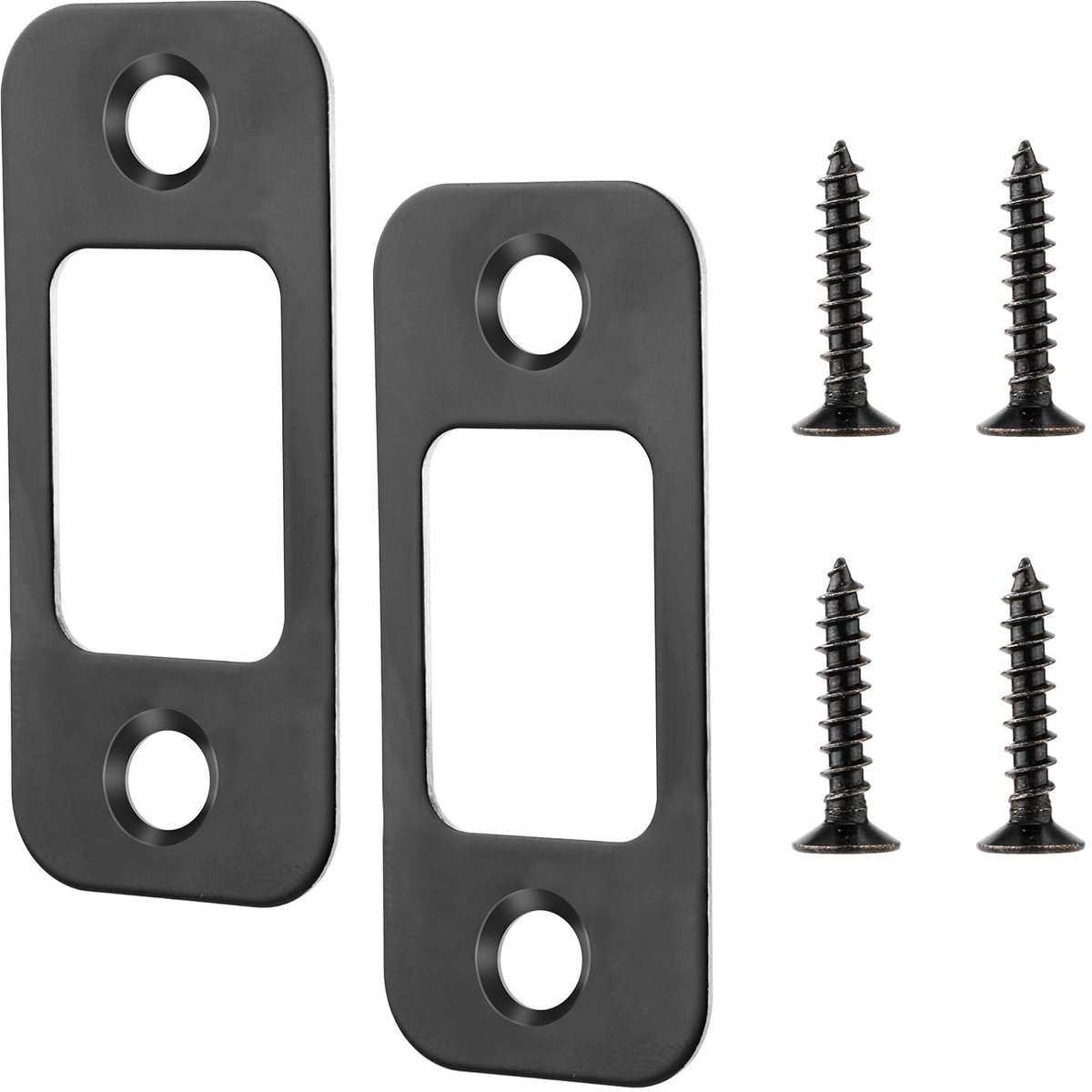 Solidchoice - 2 Stuks Deadbolt Locking Plates met Bevestigingsschroeven