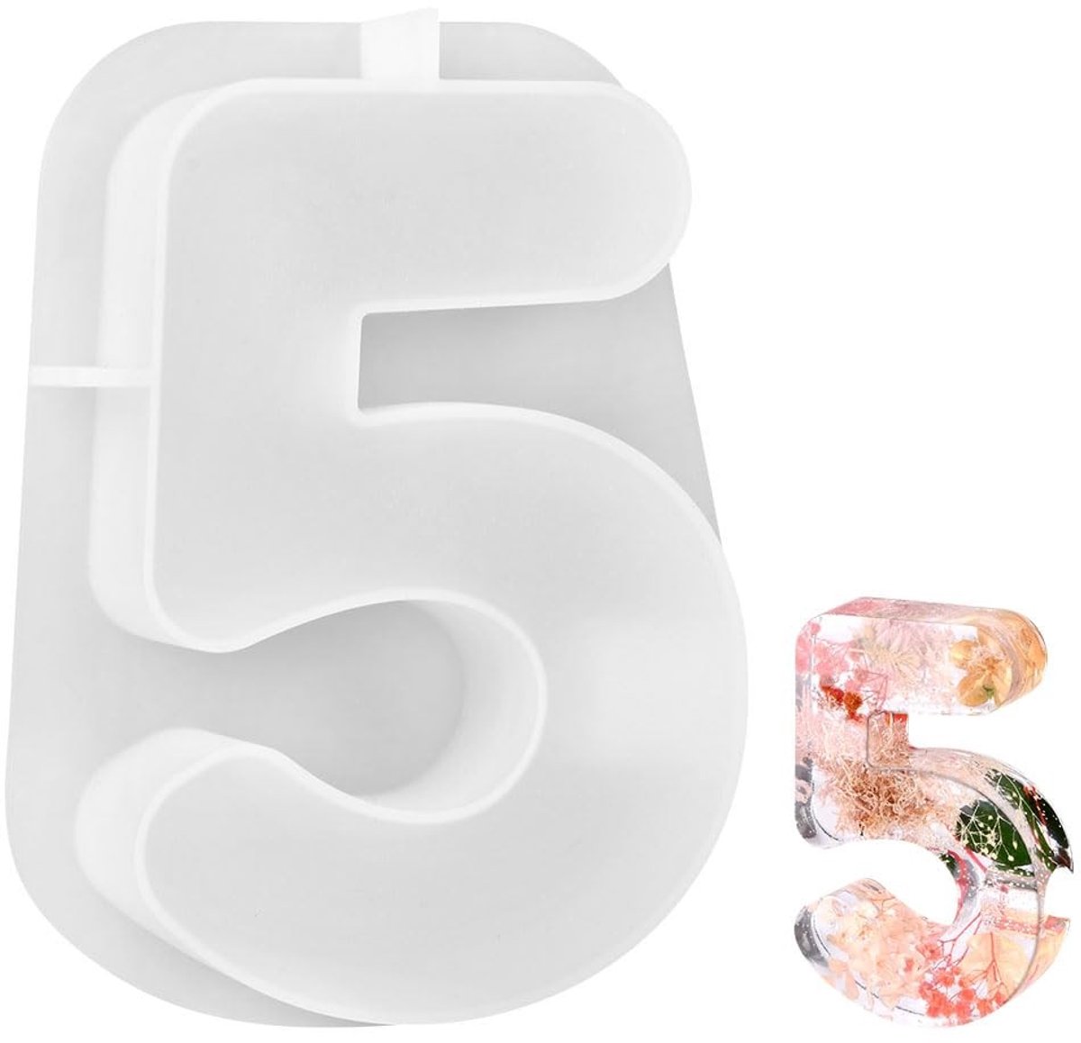 Solidchoice - DIY Nummer Hars Mallen voor Kandelaar, Siliconen Set