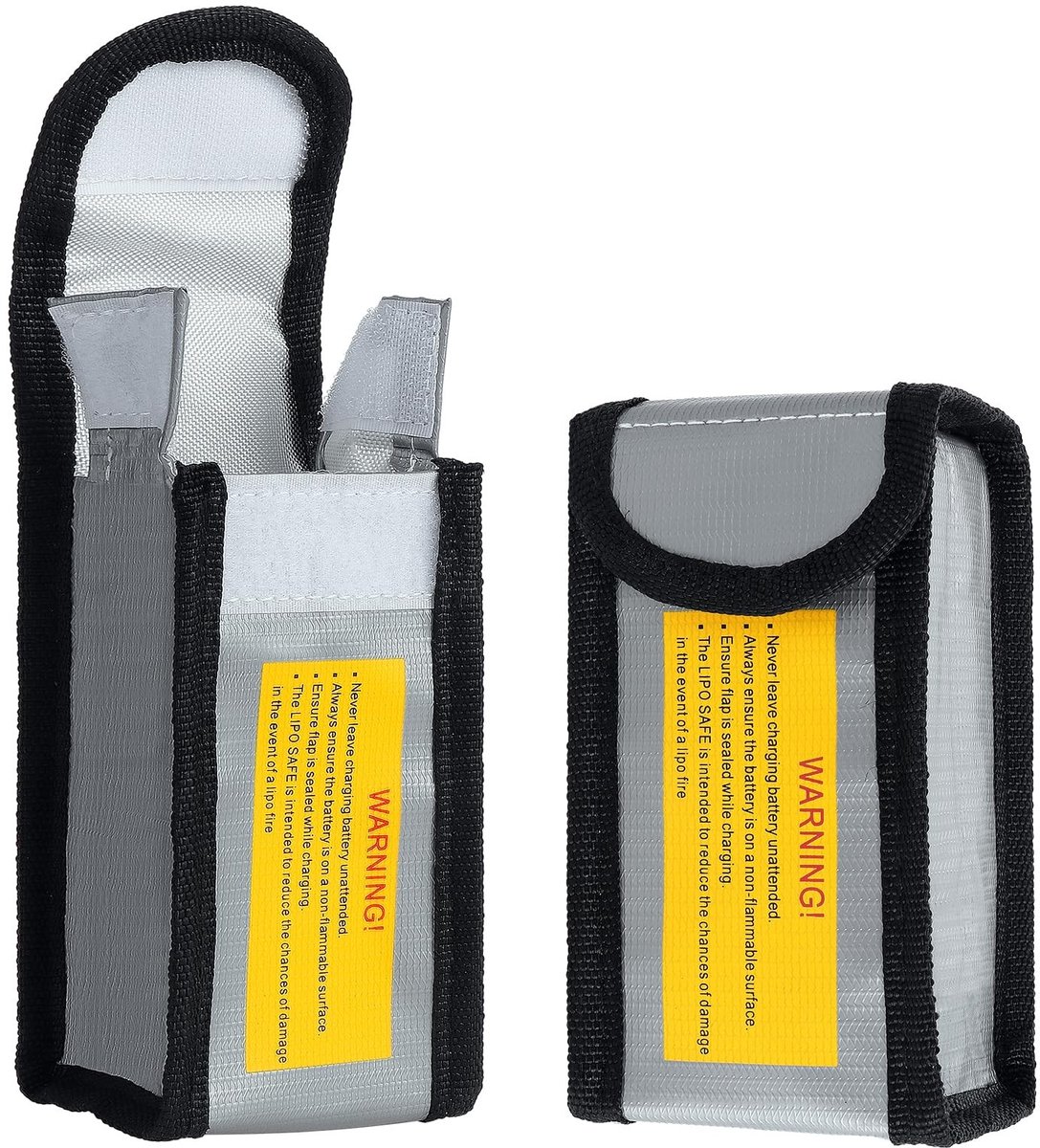Solidchoice - Set van 2 Brandveilige Lipo Batterij Opbergzakken
