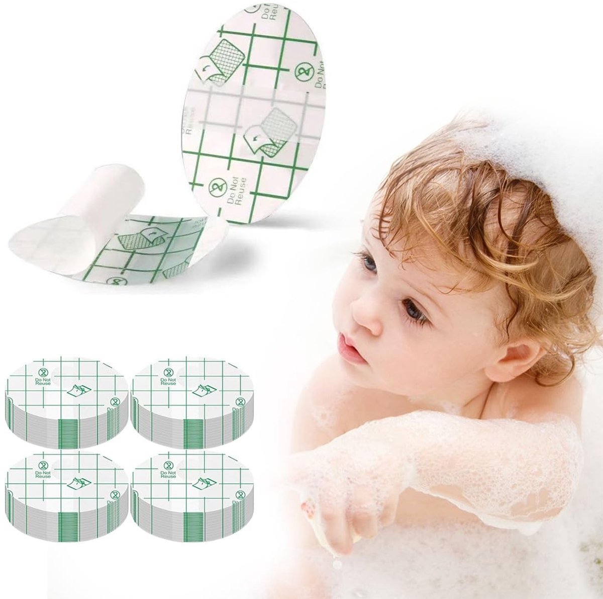 Solidchoice - Transparante Oorbeschermers voor Kinderen met Waterdichte Stickers