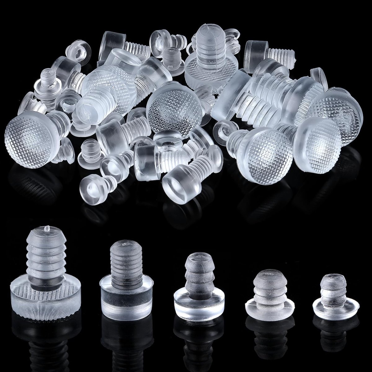 Solidchoice - 50 Stuks Rubber Noppen voor Glazen Tafels - Anti-slip Buffers