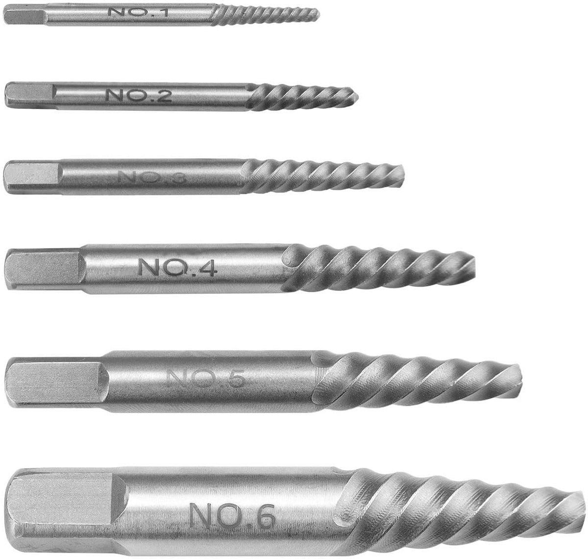 Solidchoice - Schroeventrekkerset 6 Stuks - Omgekeerde Boor voor Beschadigde Schroeven