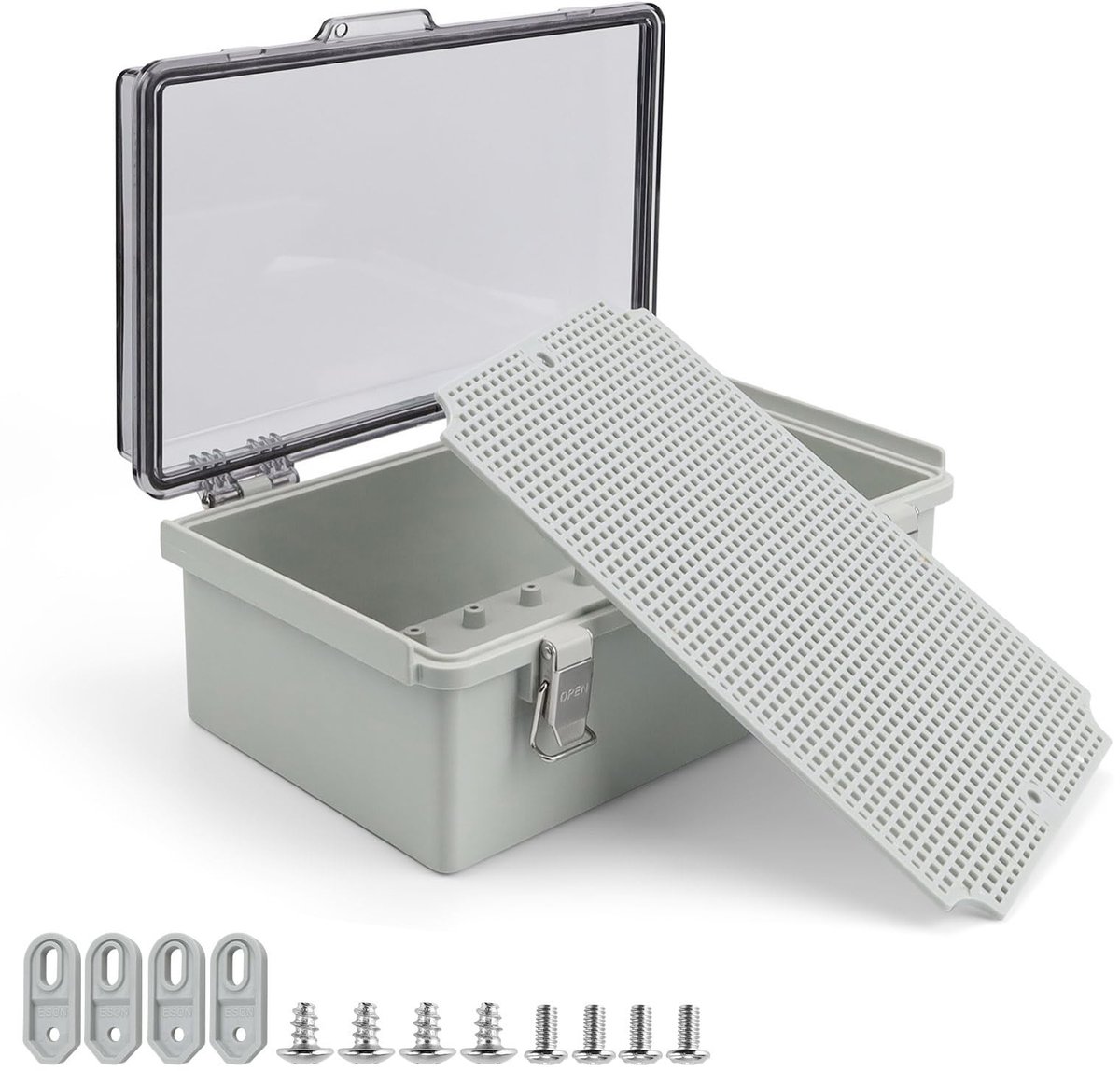 Solidchoice - Waterdichte Verdeeldoos met Roestvrijstalen Sluiting