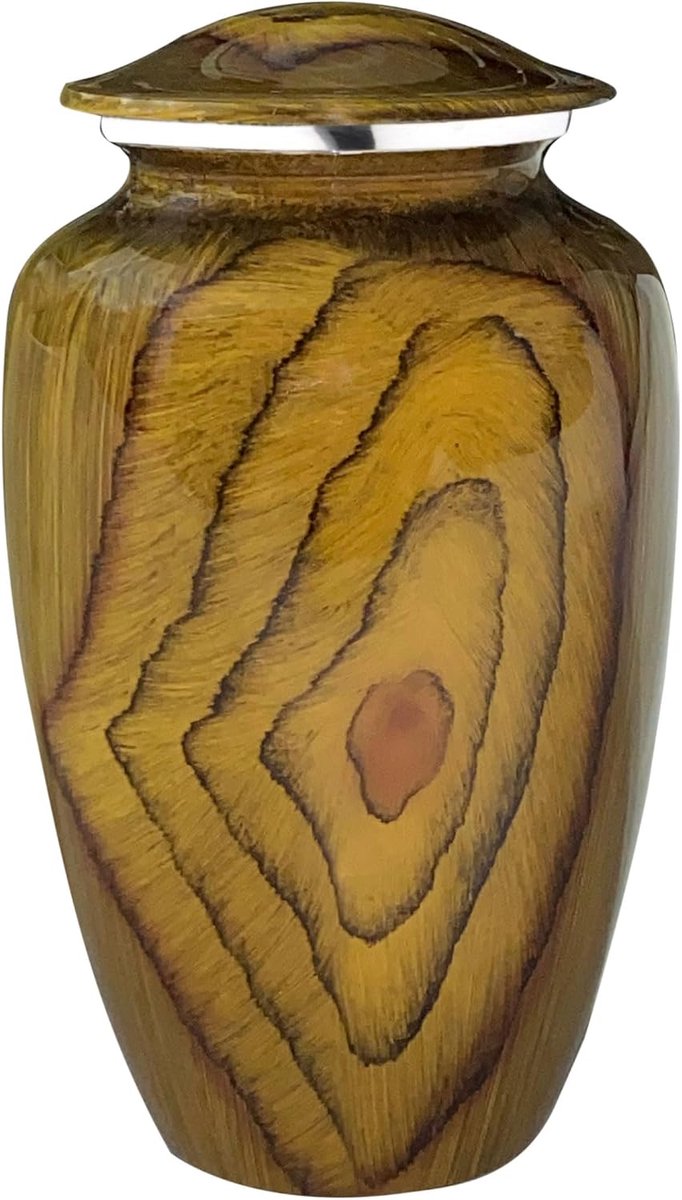 Bold & Divine Teak root wood adult burial urn - 200 cubic inches - ShopVlot