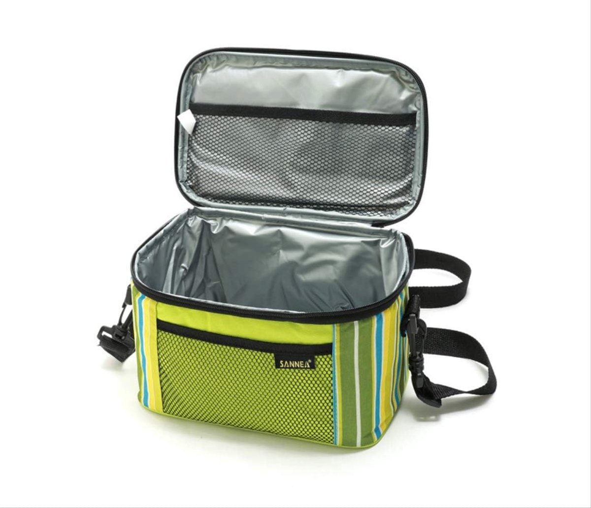 Lunchbox Backpack Freezer Insulation Bag Striped Oxford Cloth When Delivery Package Breast Milk Fresh Ice Bag - ShopVlot