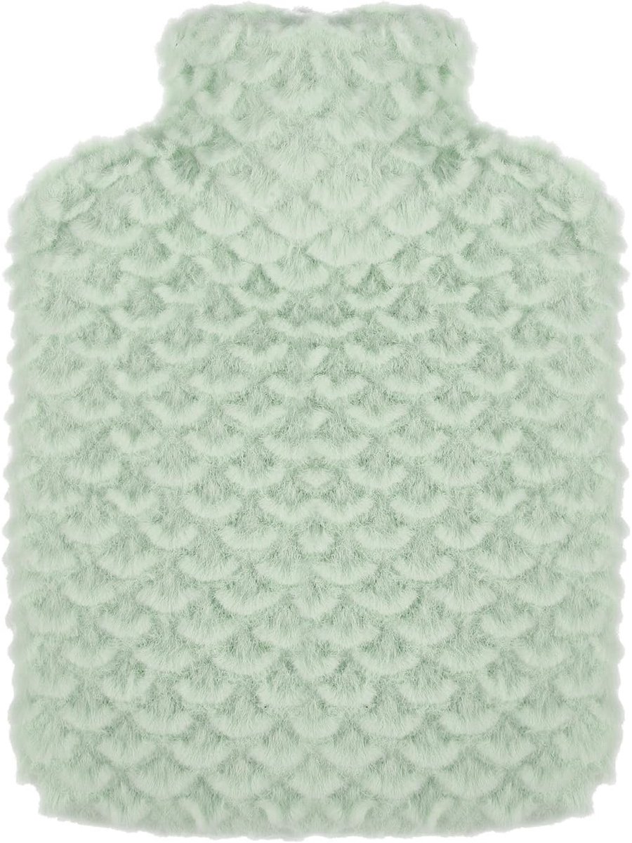 Grevosea Warmwaterkruik met overtrek, 500 ml, warmtekruikovertrek, afneembare warmwaterkruik voor kinderen, wasbare - ShopVlot