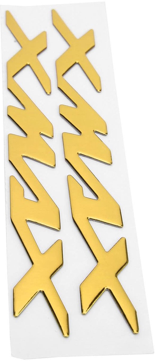 Solidchoice - 3D Embleemsticker voor Motorbadge in Geel