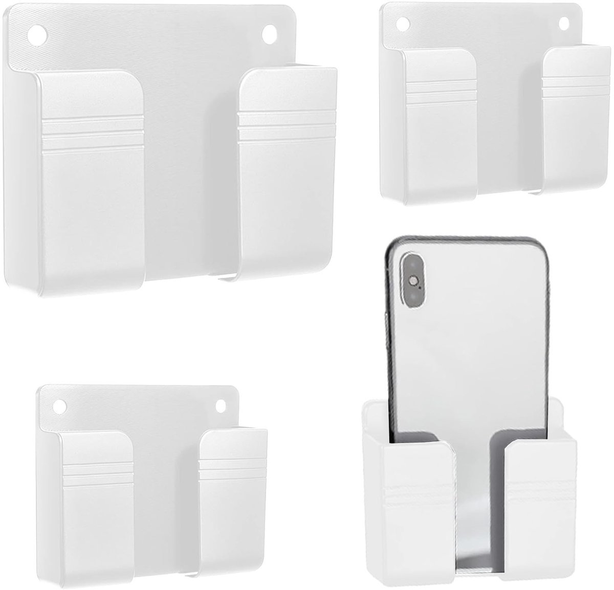 Solidchoice - Zelfklevende Wandhouder voor Mobiele Telefoons, 4 Stuks