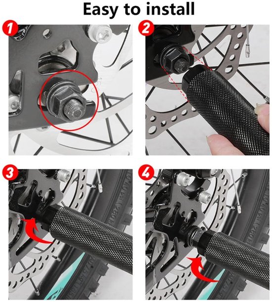 Bicycle Spiders - BMX Stunt Pegs - Bicycle Spins - Axle Rear Foot Rest Supports - Geschikt voor montage op voor- of achteras van een fiets - Voor racefietsen en mountainbikes - 2 van Bicycle — afbeelding 2