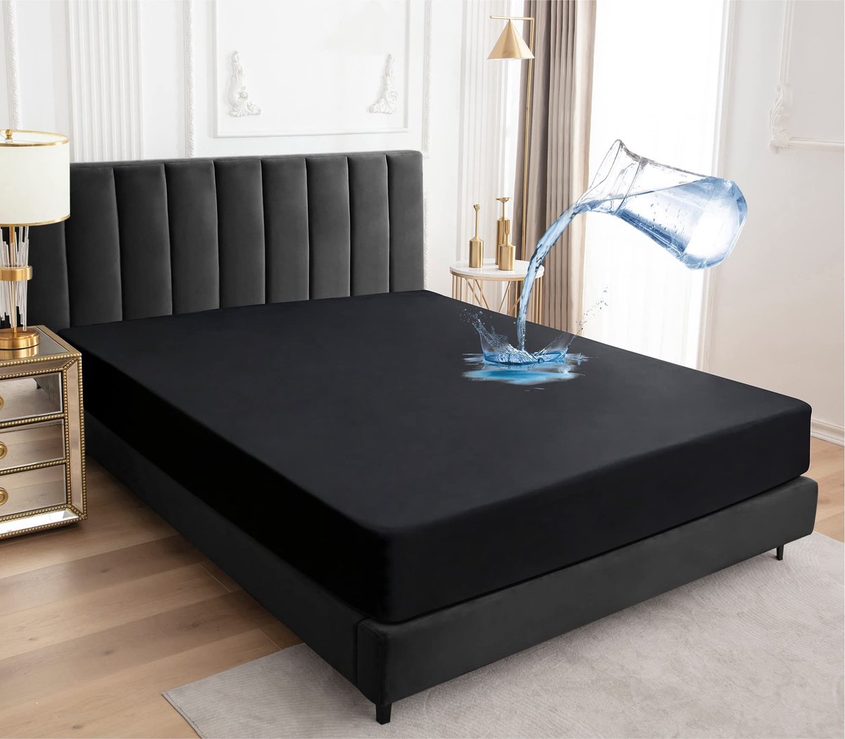 Solidchoice - Waterproof Matrasbeschermer 180x200cm - Ademend en Vochtbestendig