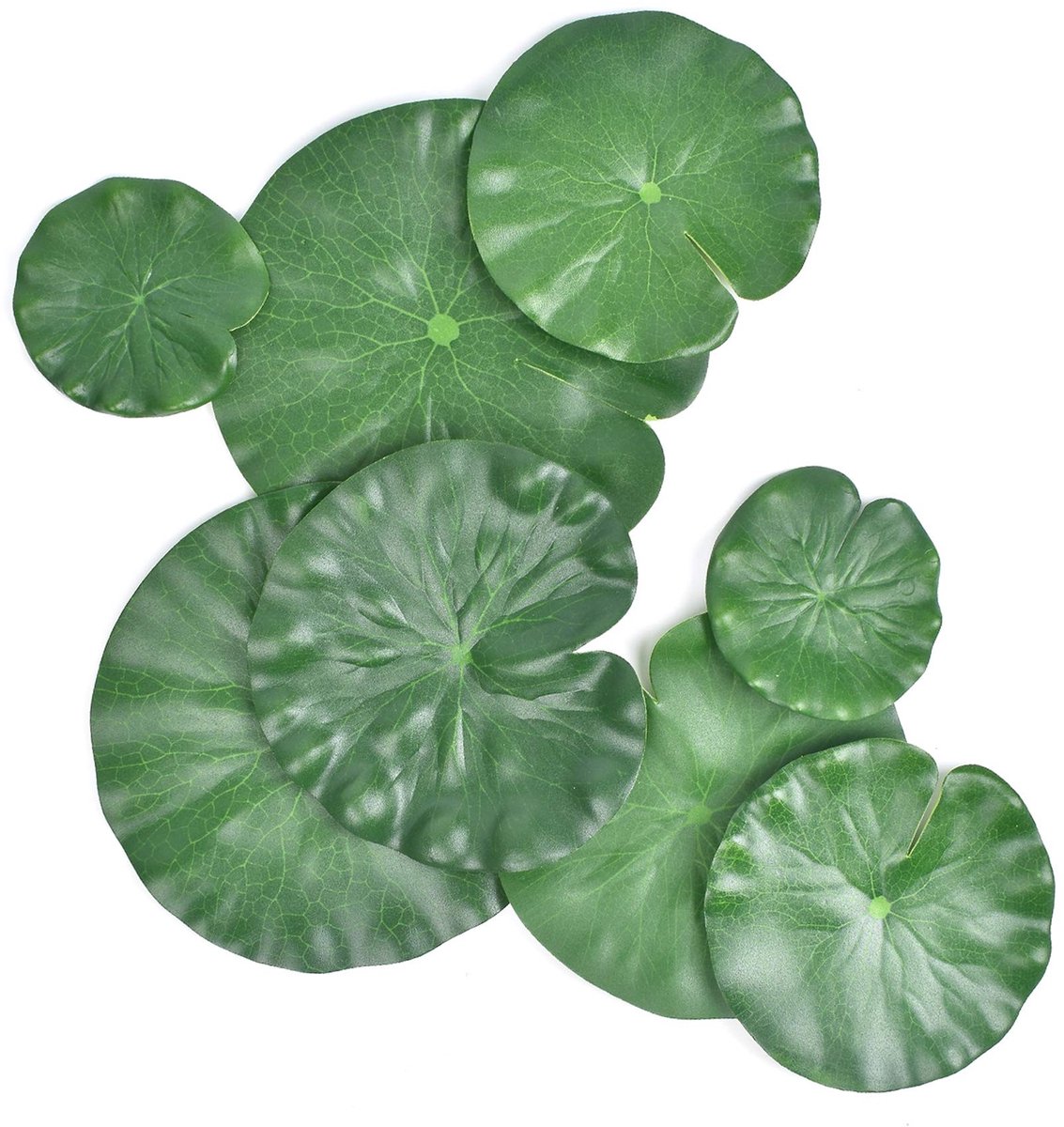 Solidchoice - Set van 8 Kunststof Lotusbladeren voor Tuin en Vijverdecoratie