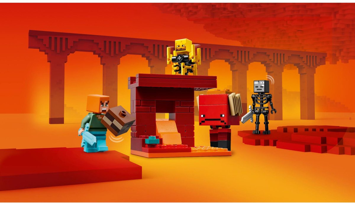 LEGO Minecraft De lavastrijd in de Nether voor kinderen - 21266 — afbeelding 12