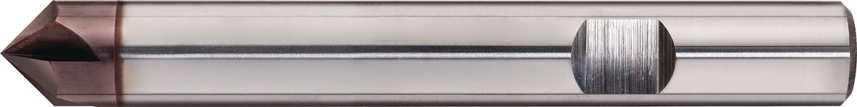 Entbraamfrees D.8mm 120Grad VHM TiAlN HB Z.5 TECWERK