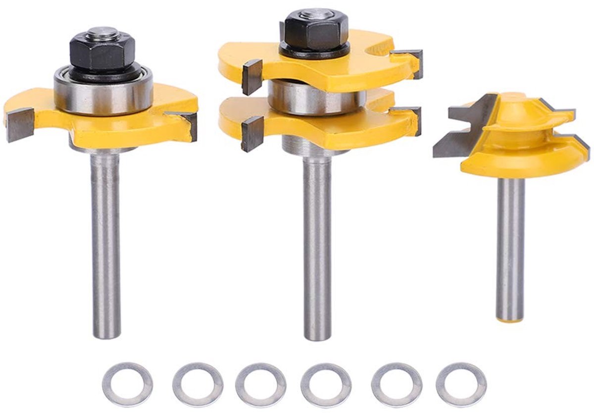 Solidchoice - Freesset met Insteek- en Mes voor Houtbewerking