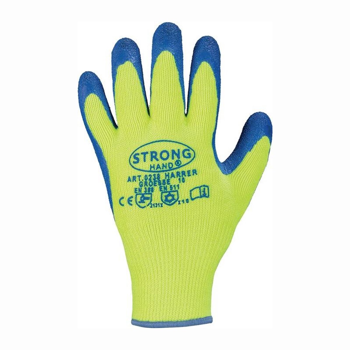 STRONGHAND Handschoenen Harrer geel / blauw EN 388 EN 511 PBM II Mt. 9 - 0238-09H
