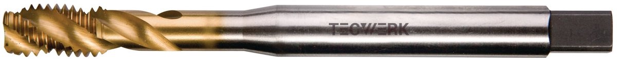 Maschinengewindeboor DIN 371C M3x0,5mm HSS-Co TiN 6H TECWERK
