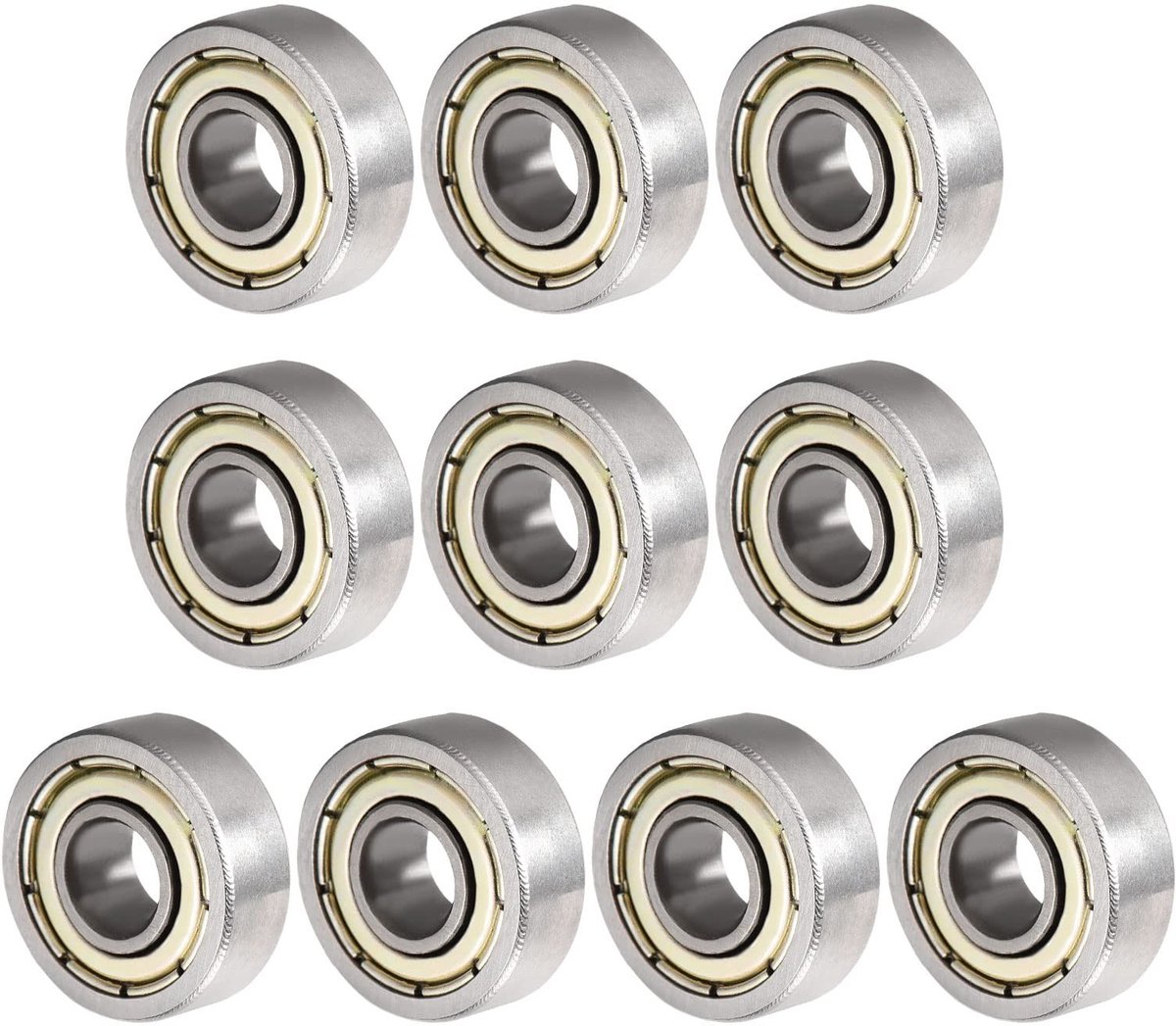 Solidchoice - 10 Stuks Kogellagers 605ZZ van Koolstofstaal