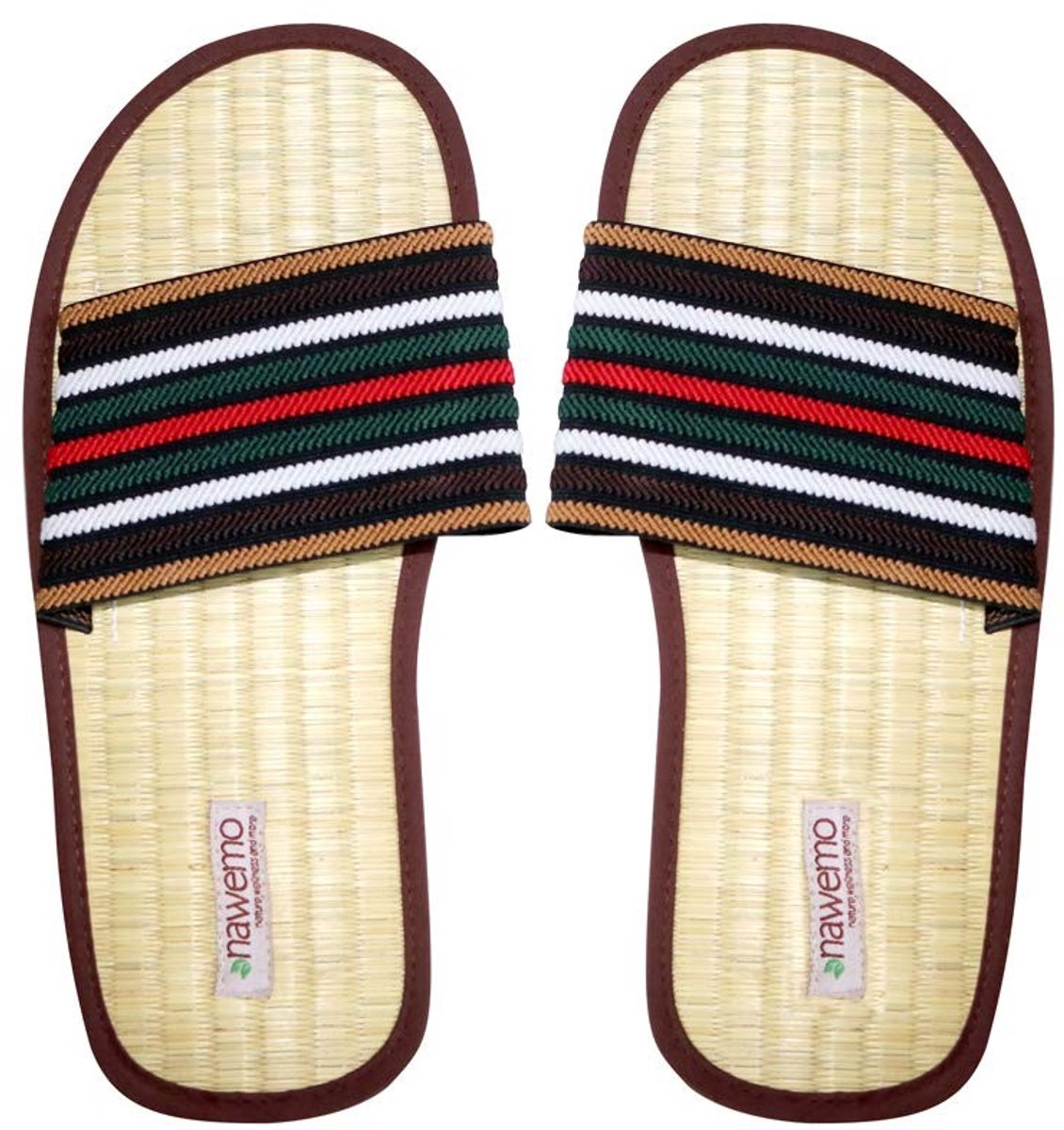 Solidchoice - Kaneelslippers Brown-Strap Ademend
