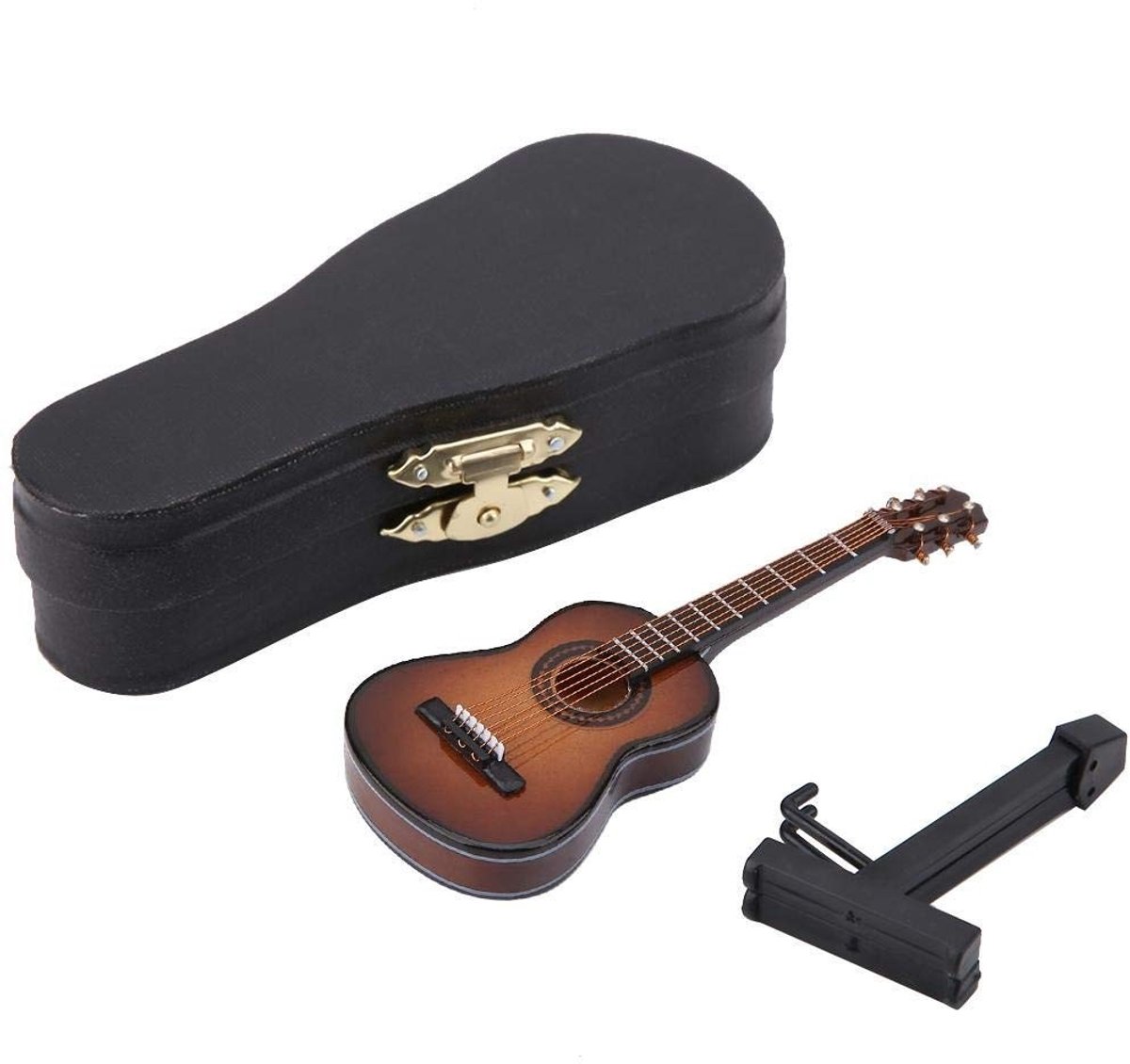 Solidchoice - Mini Houten Gitaar Decoratie van 10 cm