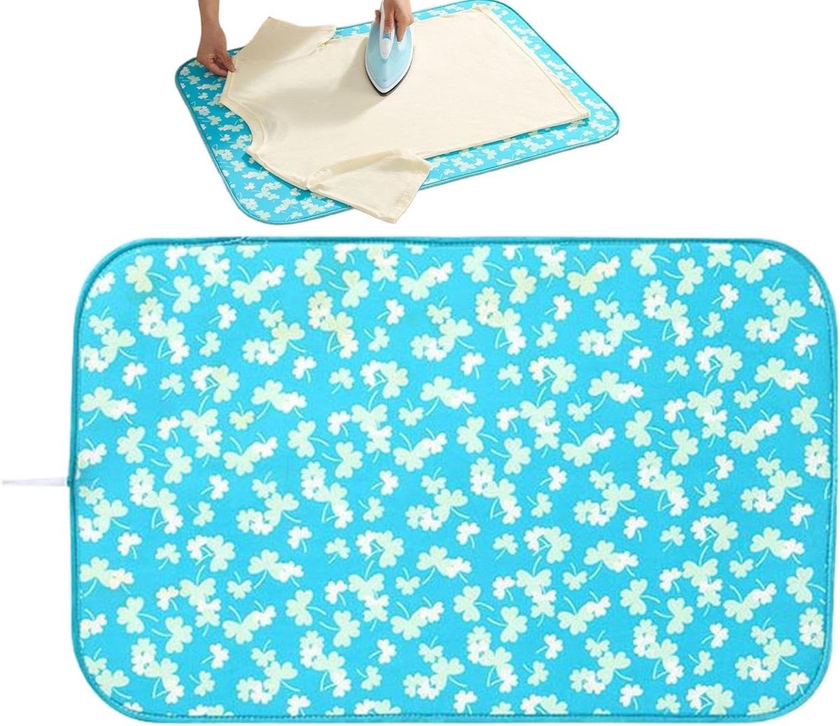 Strijkmat voor tafel - Strijkdeken strijkplank - Snel strijkwerk - Verdikt antislip oppervlak - 60 x 120 cm - Grijs