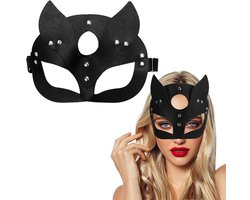 Solidchoice - Catwoman Masker van PU Leer voor Halloween en Feestjes