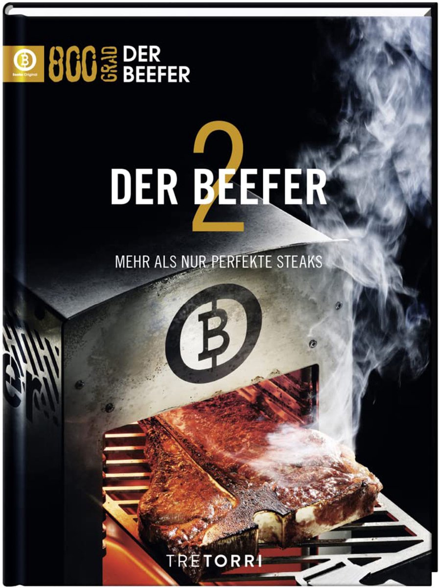 BEEFER Twin Pro DE/AT 20 NGH aardgas zonder scheidingswand 800°C bovengriller met kookboek "Der BEEFER 2" in set - 1130002-Set2