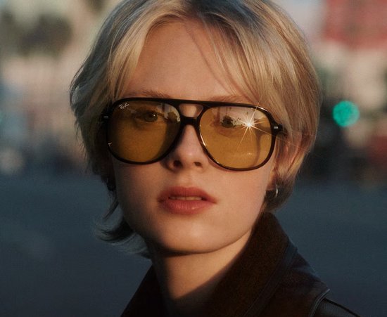 Zonnebril Ray-Ban BILL -0RB2198 901/R6 Black-Yellow — afbeelding 4