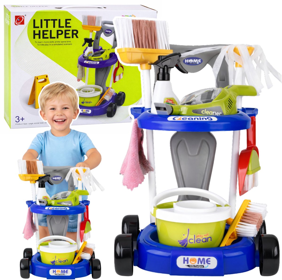 Kinderreinigingsset Kinderwagen Interactieve stofzuigeraccessoires