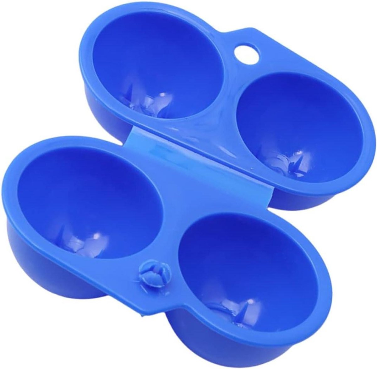 Eierhouder voor 2 Eieren - Eierbewaarder Eierbox - Picknick en Reis - Opvouwbaar Ontwerp