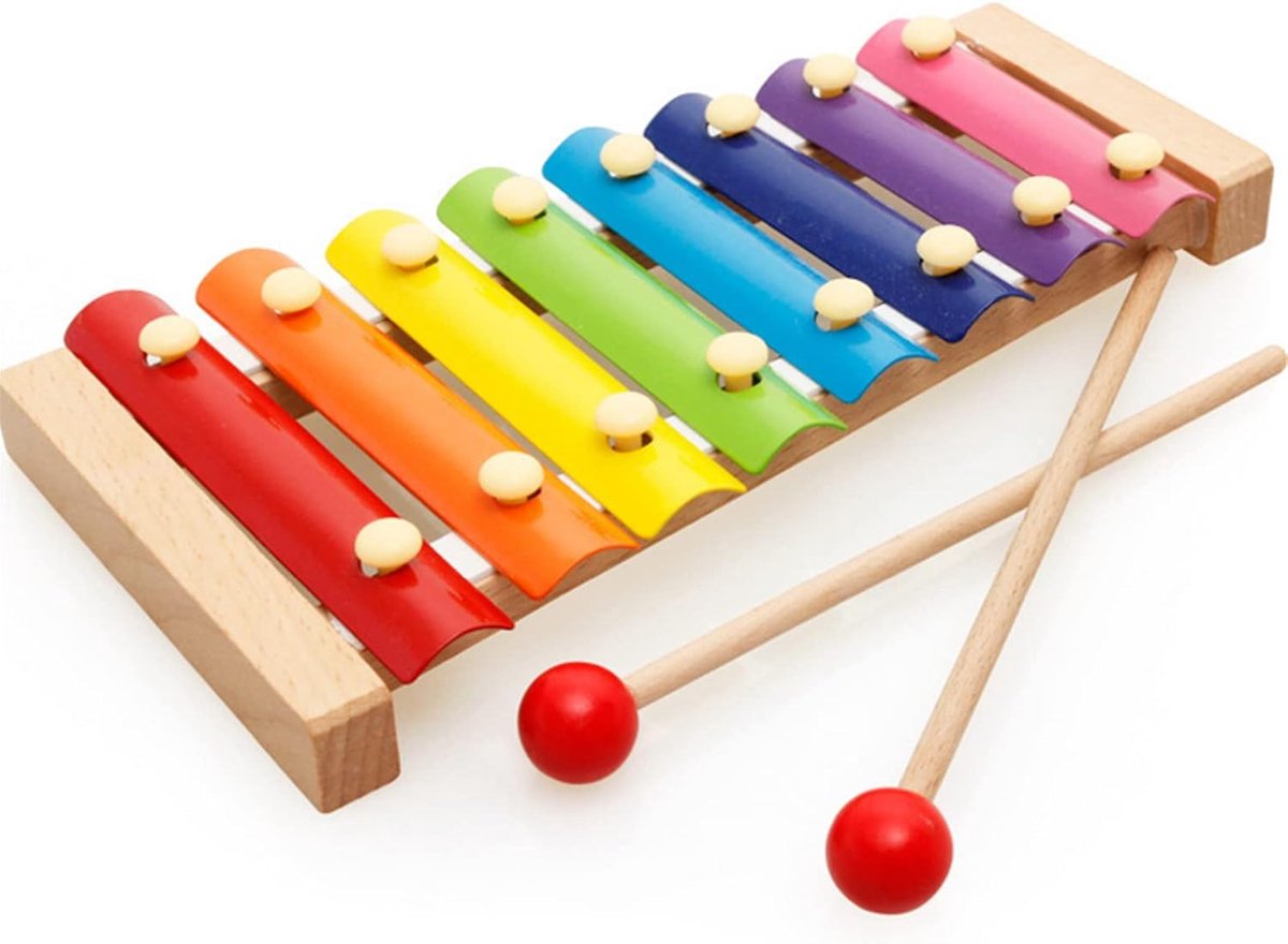 Xylofoon voor kinderen - kleurrijk hout - veilige speelervaring - stimuleert muziekgevoel - ShopVlot