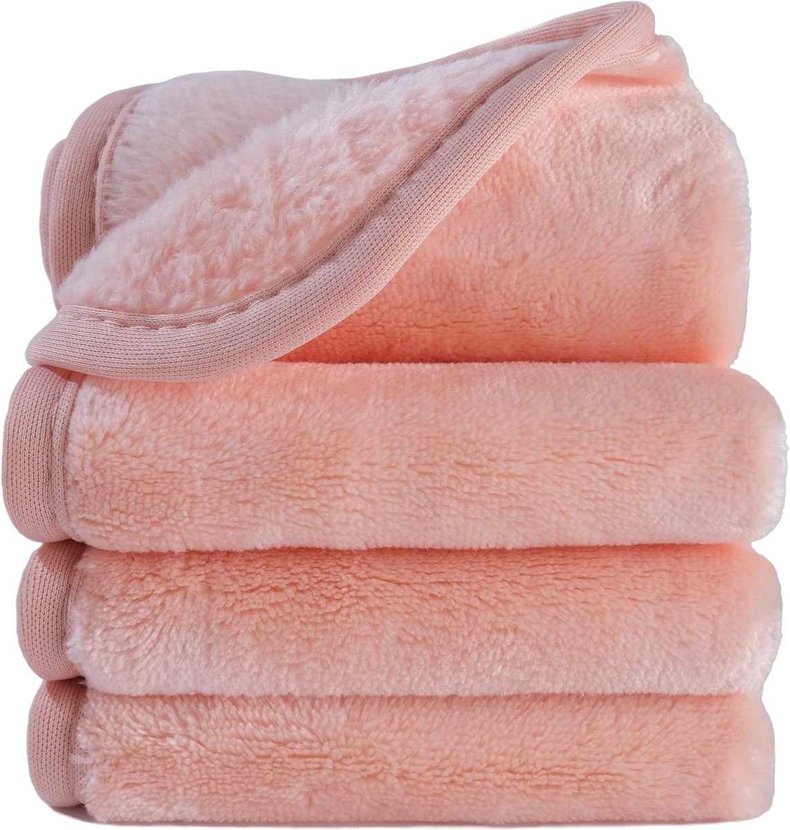 Microfibre gezichtsdoekjes 20 x 20cm - premium fleece - hypoallergeen - verwijdert make-up met water - ShopVlot