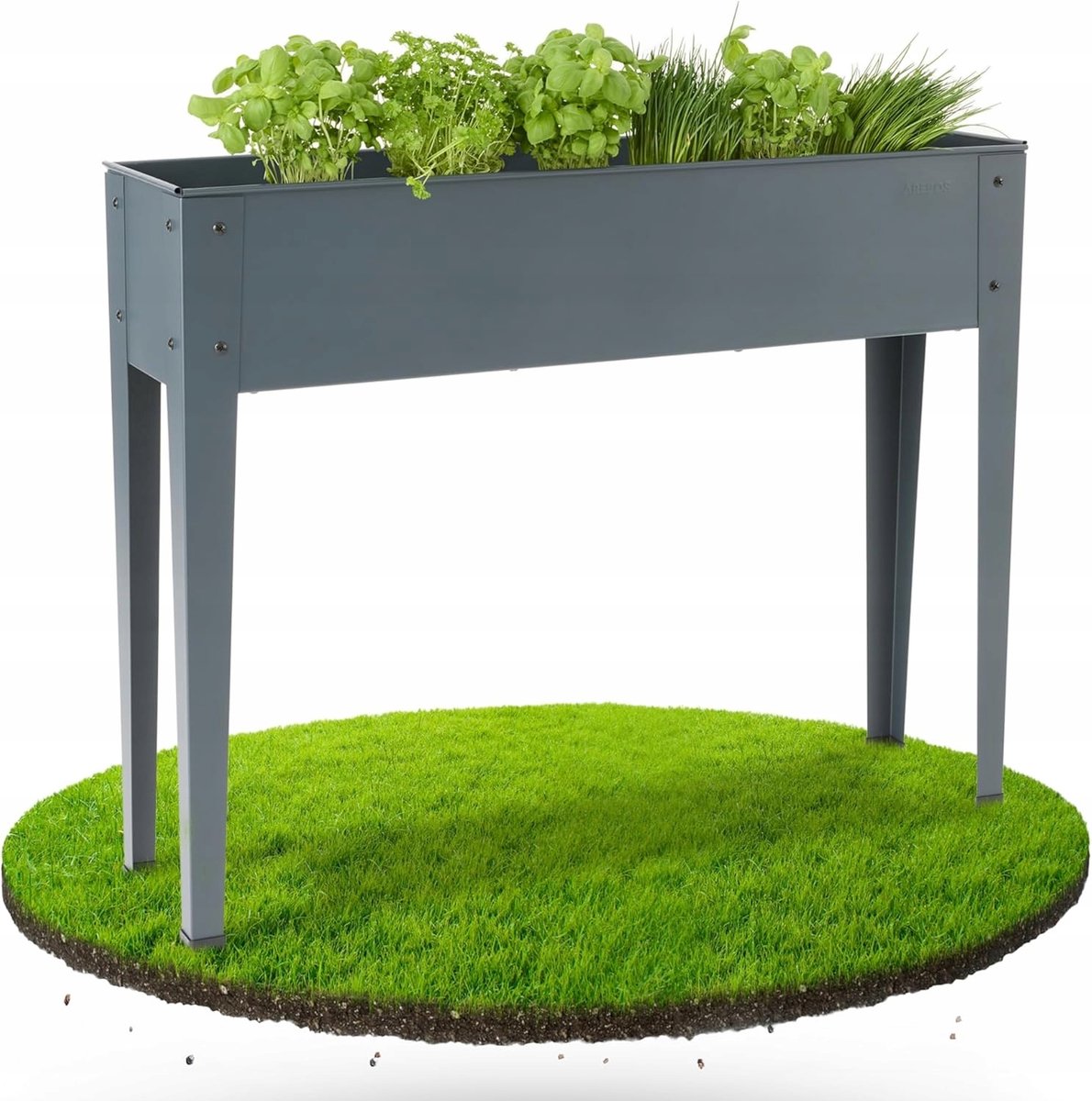 Verhoogd Plantenbed Metaal 101x26x80cm - Ongemerkt