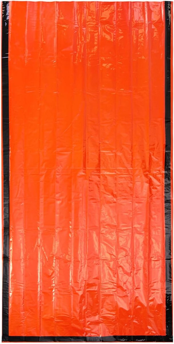 Nood Slaapzak - Bivak Tent - Buiten Overleven - Warmte Reflecterend - 210x105 cm - Oranje — afbeelding 5