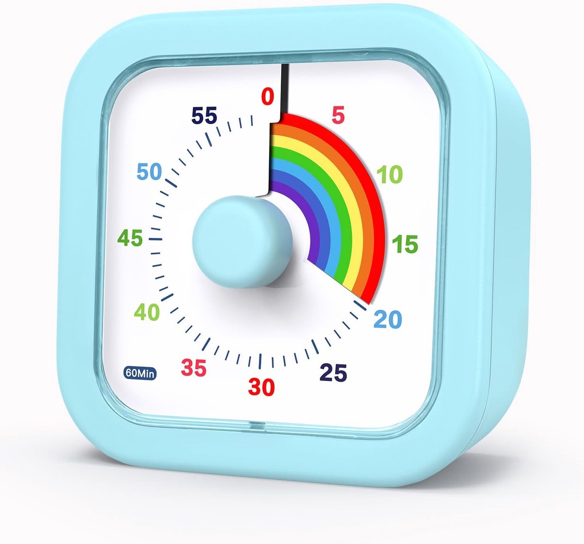 Visuale Timer 60 Minuten - Regenboogpatroon - Stil - Ideaal voor tijdbeheer - ShopVlot