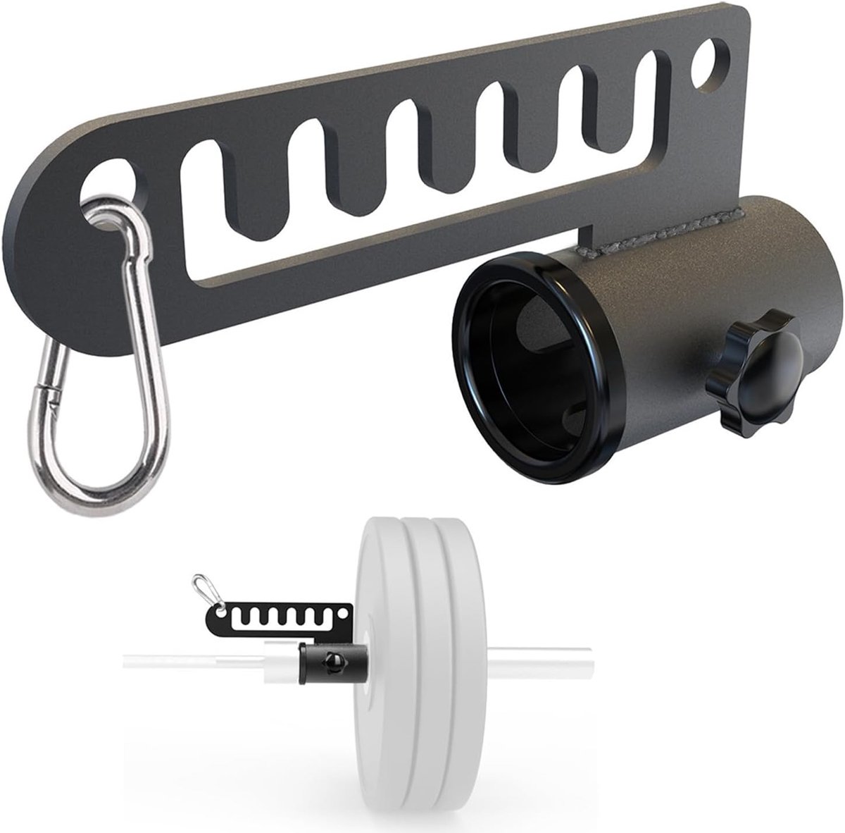 Squat & Landmine Attachment 50mm - Carabiner Slide Slot - Anti-scratch Invoer - Ideaal voor thuis trainen - ShopVlot
