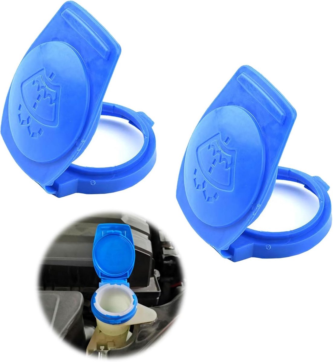 Wissersproeier deksel - 2 stuks - Perfecte pasvorm voor Skoda, Porsche, Volkswagen, Audi - Beschermt uw waswatertank - ShopVlot