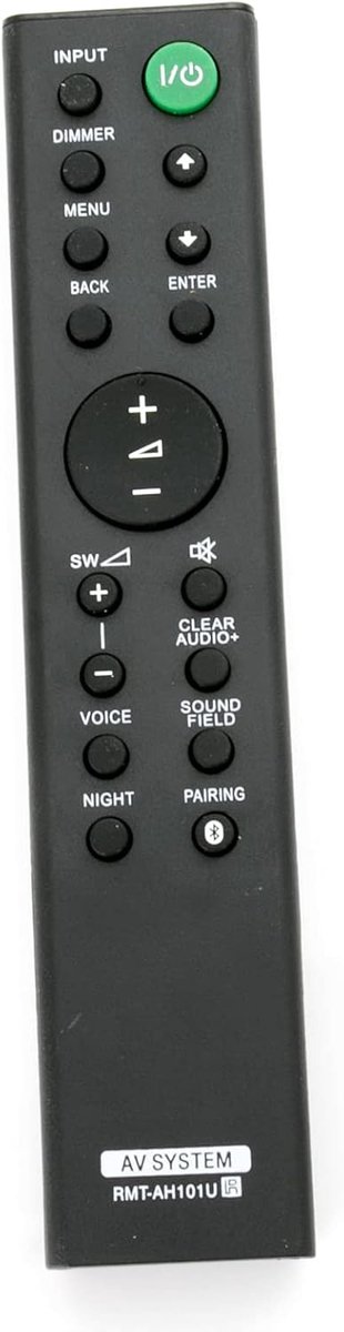 Vervangende afstandsbediening - compatibel met Sony Soundbar - eenvoudig in gebruik - geen programmering nodig - ShopVlot