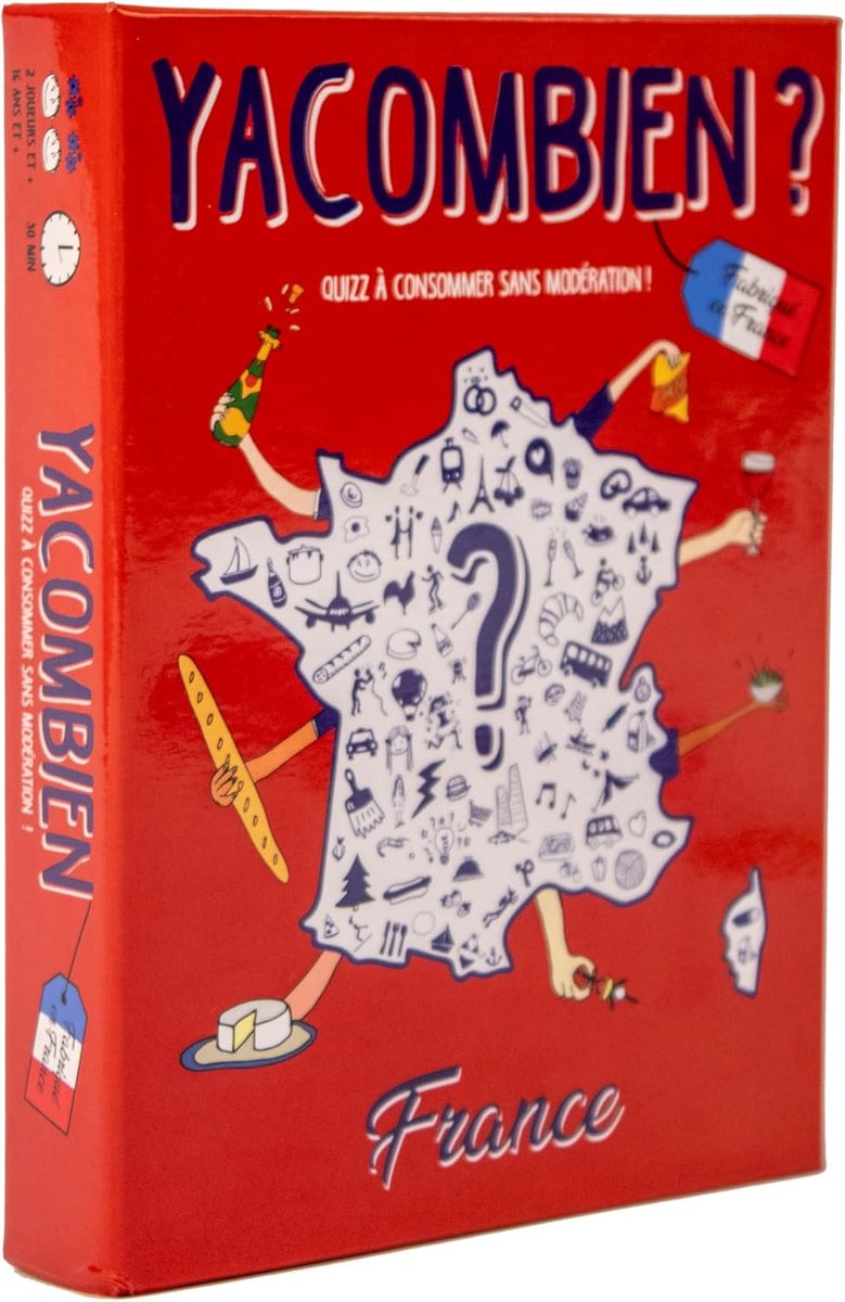 Bordspel over Frankrijk - Quiz met anekdotes - Leer de Franse cultuur kennen - Leuk voor familie en vrienden - ShopVlot
