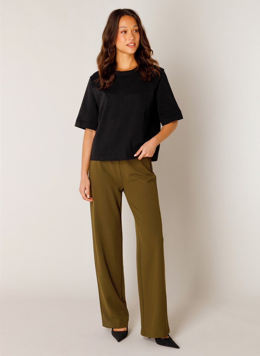 BASE LEVEL Noa Jersey Shirts - Black - maat 46