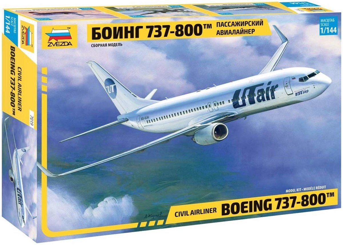 Modelbouw Boeing 737-800 - 1:144 bouwpakket - plastic set - ideaal voor hobbyisten - ShopVlot