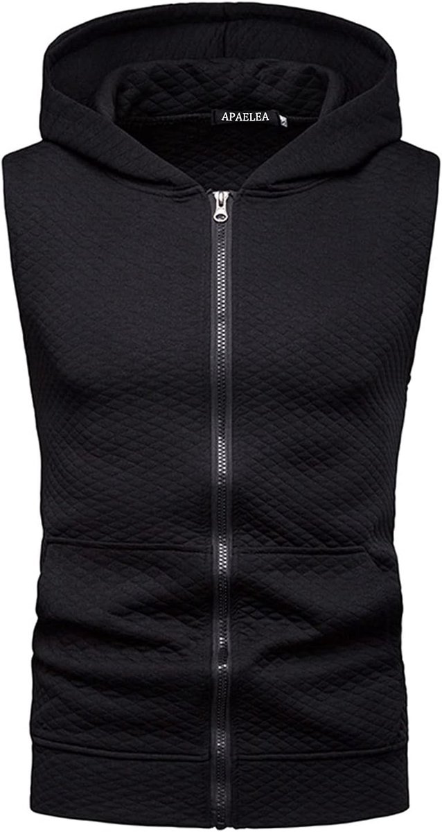 Tanktop heren XL - mouwloos - zwart - ideaal voor bodybuilding - ShopVlot