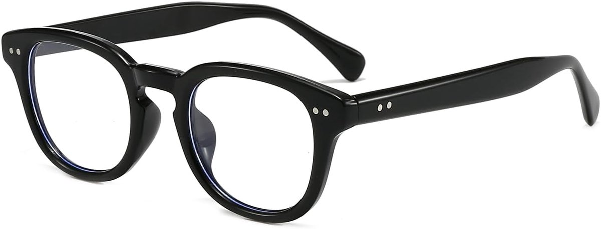 Blauwe licht rond bril voor mannen en vrouwen - kleine glazen - blauw licht blokkeren - vermindert vermoeidheid - ShopVlot