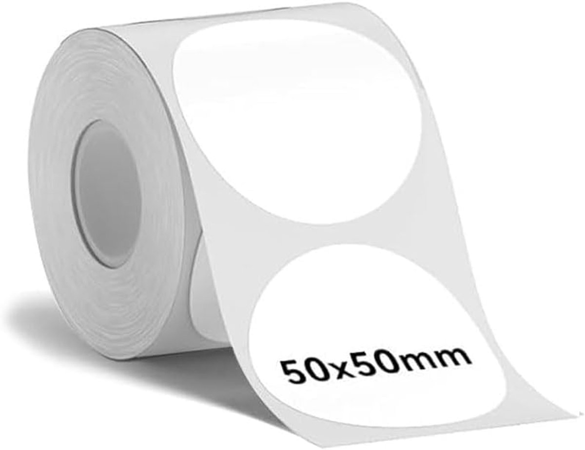 Thermodirect-labelpapier 50 x 50 mm, 140 etiketten/rol - ShopVlot