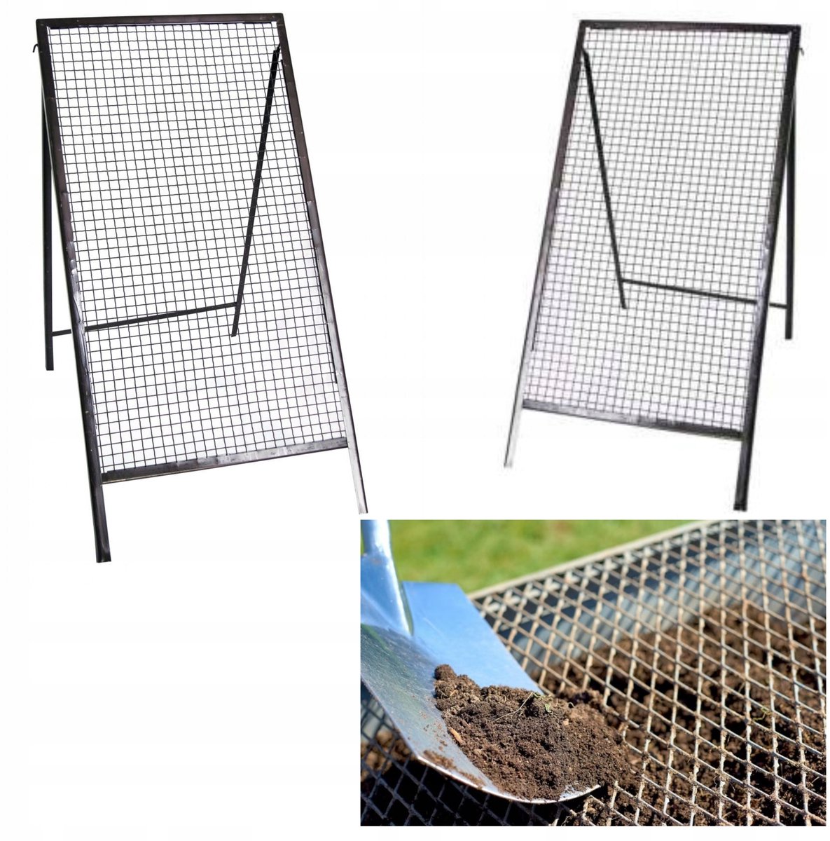 Bouwzeef 120x60 cm - Metaal - Voor Zand, Grind & Compost