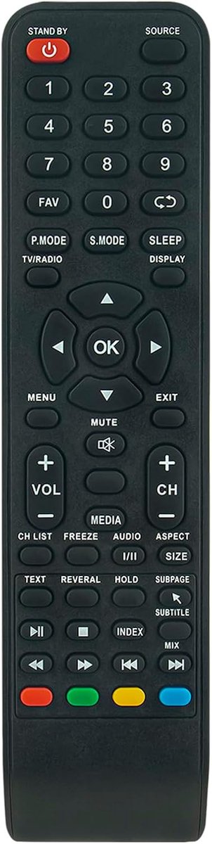 Afstandsbediening vervanging geschikt voor Q.Bell LED TV QT43X23 QT50X23 - ShopVlot
