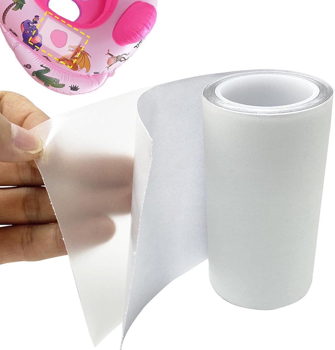 Opblaasbare reparatieset 10cm x 2m - Waterdichte TPU - Ideaal voor zwembaden en luchtbedden - SnelShoppen
